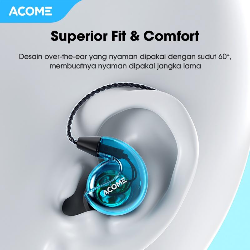 ACOME 3D Subwoofers Powerfull Bass Transparent Black Wire Body - 3