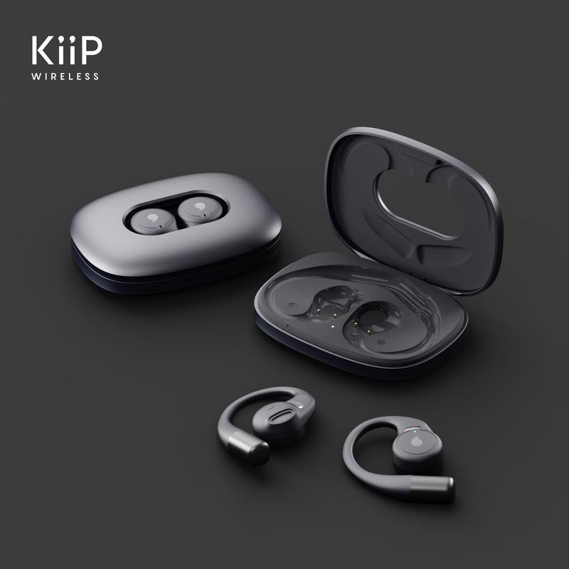 KiiP Wireless DTH11 OWS Sport TWS Earhook Earphone Open Ear Headset Bluetooth HD Voice Call - 1