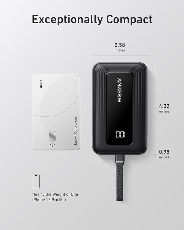 Anker Zolo Power Bank 30W 10000 mAh & 20000 mAh with Type C Cable and Lightning Cable Fast Charging PD 3.0 - 2
