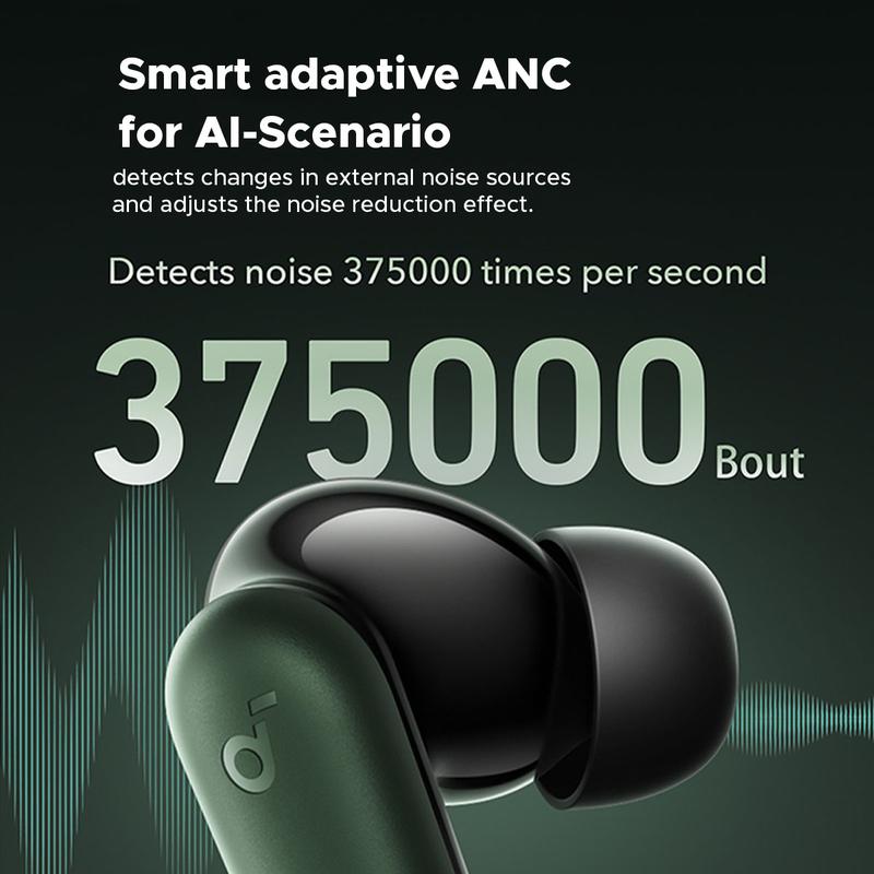(NEW LAUNCH) Soundcore Anker R50i NC Earbuds Adaptive Noise Canceling Headset Earphone Bluetooth 5.4 TWS Low Latency for Game Long Battery 4 Mics IP54-A3959 - 4
