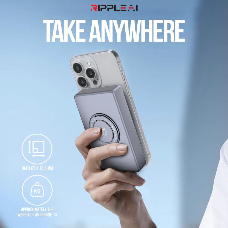 RippleAl Mini Powerbank RHB A046 10.000 mAh Fast Charging 20W PD with USB-C Cable - 4