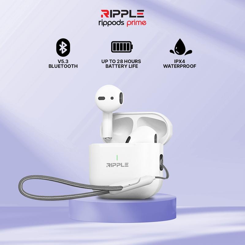 [Hot selling] Ripple Rippods Prime TWS earphone with cord Headset Bluetooth High Quality headphones Binaural Noise Canceling Bluetooth 5.3 Earphone Mini Earbuds Handsfree - 1
