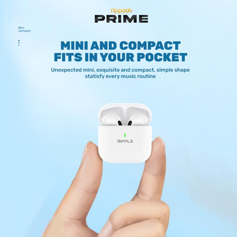 [Hot selling] Ripple Rippods Prime TWS earphone with cord Headset Bluetooth High Quality headphones Binaural Noise Canceling Bluetooth 5.3 Earphone Mini Earbuds Handsfree - 5