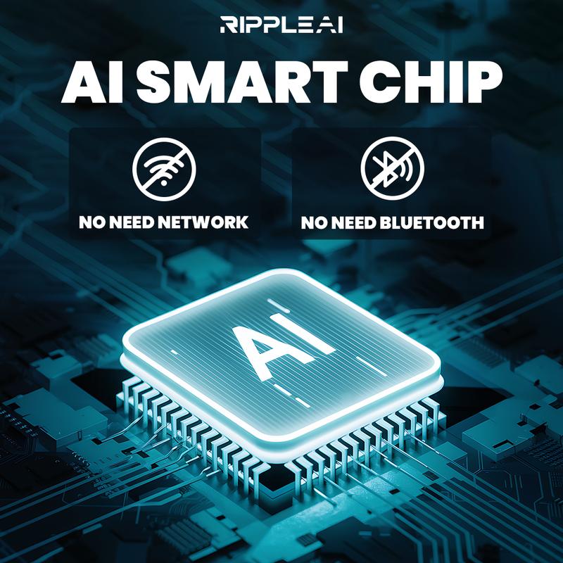 Ripple Smart Al 3000 mAh Voice Alarm Clock Control AC Alarm Night Lamp With Voice - 4