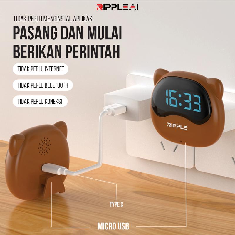 Ripple Rippods Nuki Smart Al Remote RAI-N001 alarm clock Digital display - 3