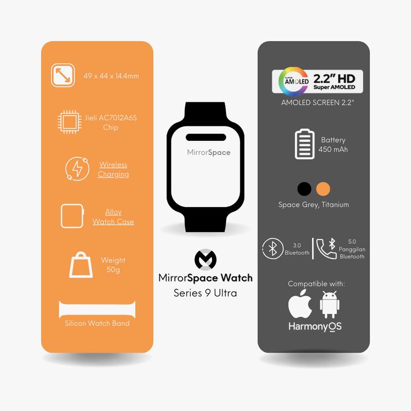 MirrorSpace Watch Series 9 Ultra with Dynamic Island - 2