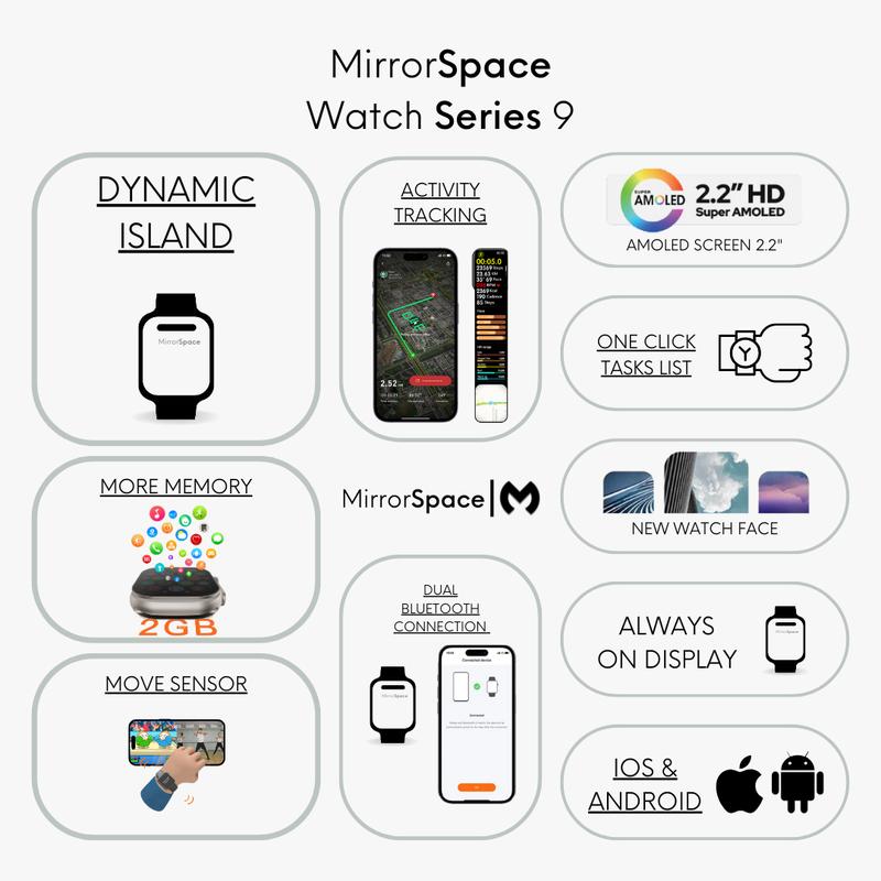 MirrorSpace Watch Series 9 Ultra with Dynamic Island - 5