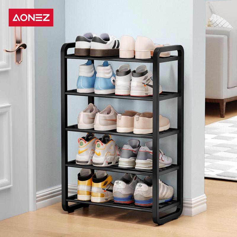 【COD】AONEZ INS Fashion Style Rak Sepatu 4 Susun Minimalis Besi Bertingkat Rak Susun Sepatu > 25 kg mendunia - 4