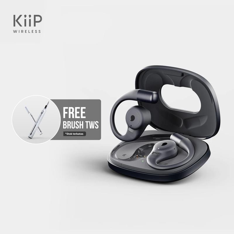 KiiP Wireless DTH11 OWS Sport TWS Earhook Earphone Open Ear Headset Bluetooth HD Voice Call