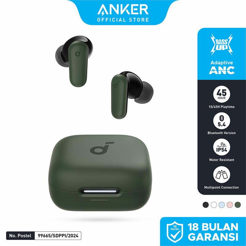 (NEW LAUNCH) Soundcore Anker R50i NC Earbuds Adaptive Noise Canceling Headset Earphone Bluetooth 5.4 TWS Low Latency for Game Long Battery 4 Mics IP54-A3959