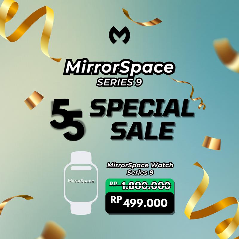 MirrorSpace Smartwatch 9 with Dynamic Island Wirelless Charger