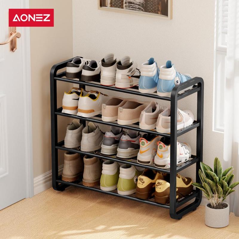 【SPESIAL KOL COD 24h Shipping】AONEZ Rak Sepatu 4 Susun Minimalis/Tempat Sepatu/Rak Sandal Dan Sepatu